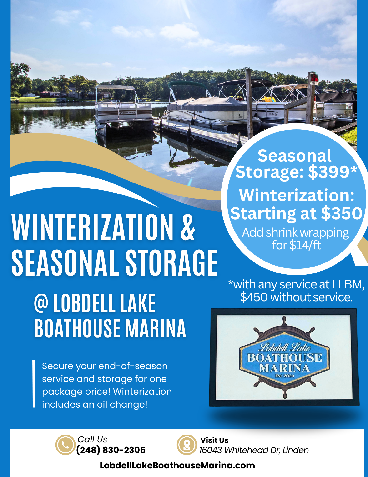Lobdell Lake Boathouse Marina | Boat Repair | Storage | Winterization
